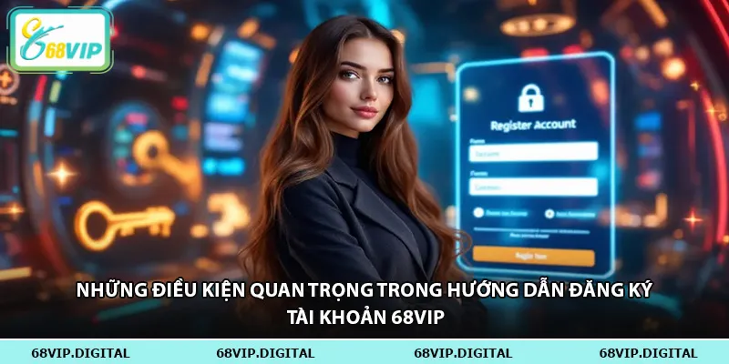 Những điều kiện quan trọng trong hướng dẫn đăng ký tài khoản 68vip